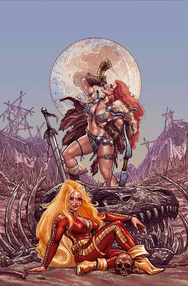 Red Sonja Barbarella #2 Cvr J 1:15 Diego Yapur Virgin Var comic book cover
