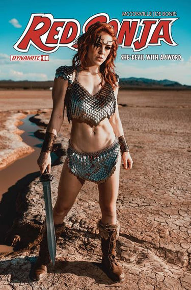 Red Sonja She Devil with a Sword #8 Cvr E Cosplay Molly Stewart Var comic book cover by Cosplay - Molly Stewart