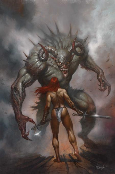 Red Sonja She Devil with a Sword #8 Cvr J 1:15 Lucio Parrillo Virgin Var comic book cover