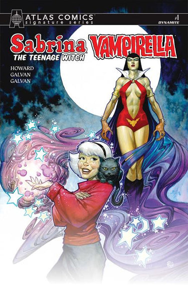 Sabrina the Teenage Witch Vampirella #1 Cvr L Eric Powell Atlas Edition Signed by Tini Howard Var comic book cover