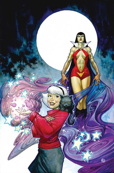 Sabrina the Teenage Witch Vampirella #1 Cvr Q 1:20 Eric Powell Virgin Var comic book cover