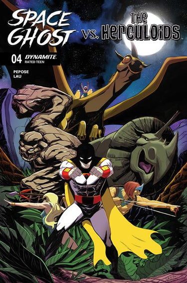 Space Ghost vs the Herculoids #4 Cvr B Drew Moss Var comic book cover