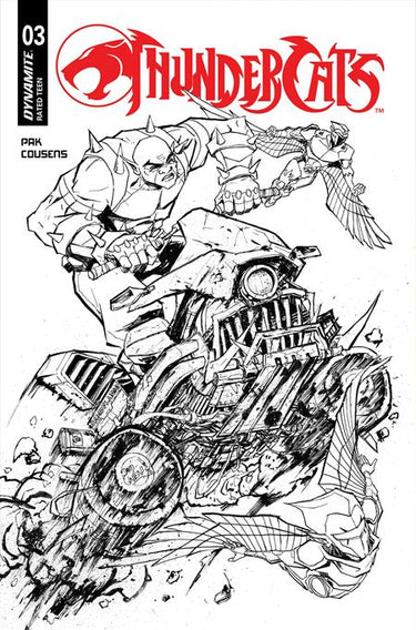 Thundercats 2026 #3 Cvr I 1:20 David Cousens Line Art Var comic book cover