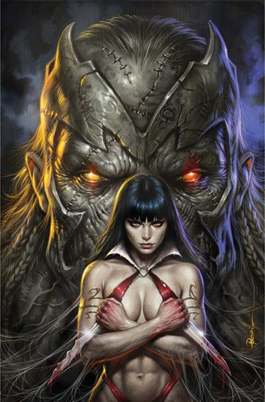 Vampirella 2026 #9 Cvr F Lucio Parrillo Metal Premium Var comic book cover