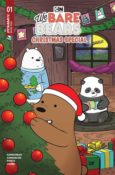 We Bare Bears Christmas Special #1 One Shot Cvr B Drew Moss Var comic book cover
