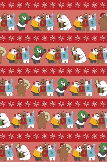 We Bare Bears Christmas Special #1 One Shot Cvr H 1:10 Wrapping Paper Virgin Var comic book cover
