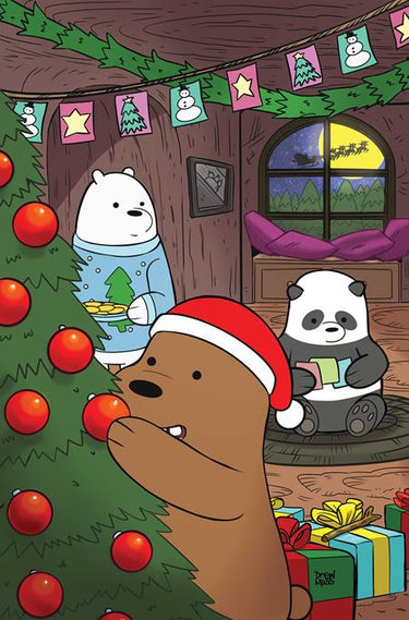 We Bare Bears Christmas Special #1 One Shot Cvr J 1:20 Drew Moss Virgin Var comic book cover