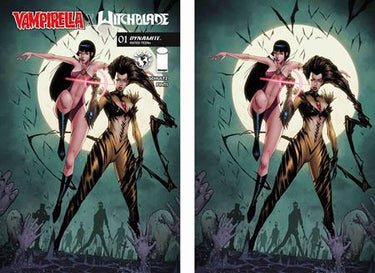 Vampirella X Witchblade #1 Zi & Zj variant cover comics, bundle of 2 by DYNAMITE Entertainment