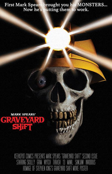Mark Spears Graveyard Shift #2 Cvr F Mark Spears 1:66 Retailer Incentive Graveyard Shift Movie Homage comic book cover