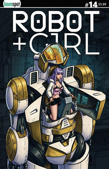 Robot + Girl #14 Cvr a Mike White Sitting Pretty comic book cover