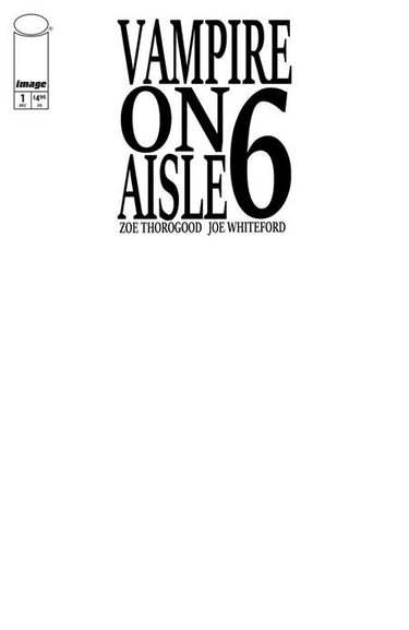 Vampire on Aisle 6 #1 (Of 3) Cvr D Blank Sketch Var comic book cover