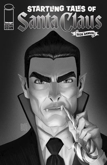 Startling Tales of Santa Claus 2026 Annual Cvr D Seakae B&W Var comic book cover