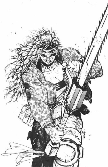 Chainkata #2 Cvr D Daniel Warren Johnson Raw Art Var comic book cover