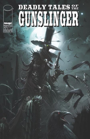 Pre-order comic book Deadly Tales of the Gunslinger Spawn #21 Cover A by Francesco Mattina, featuring detailed Spawn artwork.