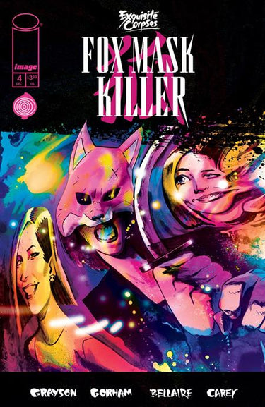 Pre-order comic featuring the Exquisite Corpses Fox Mask Killer #4 cover by Adam Gorham, published by Image Comics.