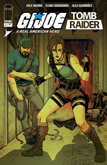 Gi Joe a Real American Hero Tomb Raider #3 (Of 5) Cvr a Elena Casagrande & Alex Guimaraes comic book cover by Elena
