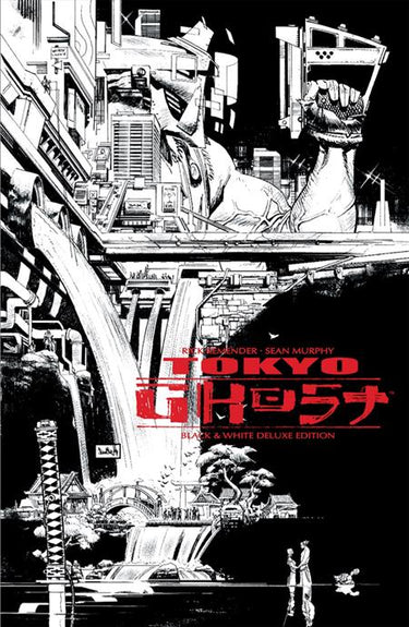 Tokyo Ghost TP Black & White Dlx Ed graphic novel cover by Sean Murphy