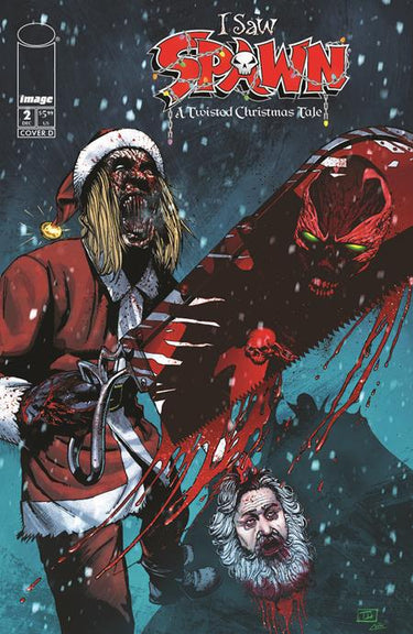 I Saw Spawn A Twisted Christmas Tale #2 D Thomas Nachlik variant cover comic by Image Comics
