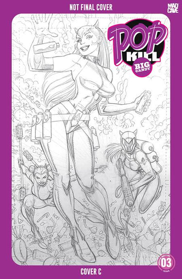 Pop Kill Big Candy #3 (Of 4) Cvr C Art Adams Var comic book cover