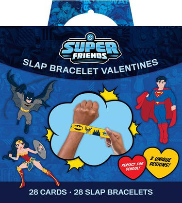 DC Super Friends Slap Bracelet Valentines comic book cover by Ian Doescher