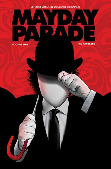 Mayday Parade the Faceless HC Vol 01 hardcover graphic novel cover by Kiko Mauriz