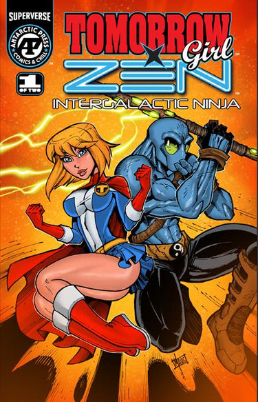 Tomorrow Girl X Zen Intergalactic Ninja #1 (Of 2) Cvr B Bill Maus Var comic book cover