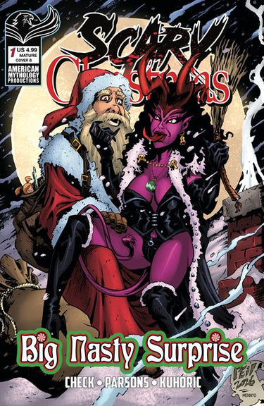 Scary Christmas Big Nasty Surprise #1 Cvr B Neil Vokes Var comic book cover