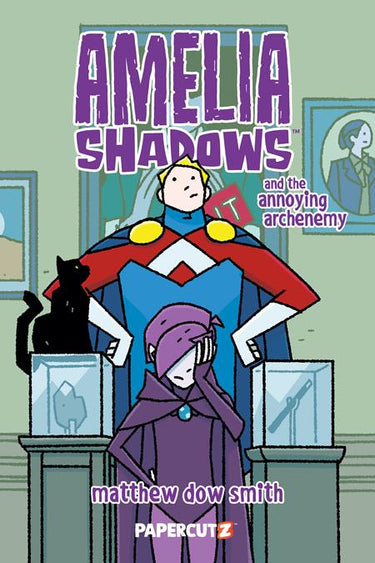 Amelia Shadows HC Vol 03 and the Annoying Archenemy hardcover graphic novel cover by Matthew Dow Smith