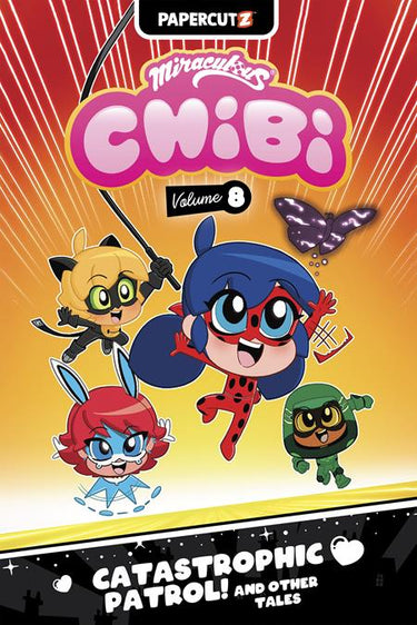 Miraculous Ladybug Chibi HC Vol 08 Catastrophic Patrol and Other Tales hardcover graphic novel cover by Ryan Jampole