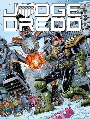 Judge Dredd Megazine #499 comic book cover by Nick Roche