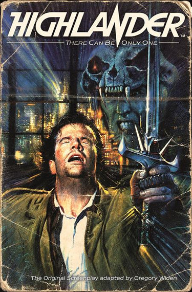 Highlander the Original Screenplay #1 (Of 4) Cvr L Original Poster Brian Bysouth Foil Var comic book cover