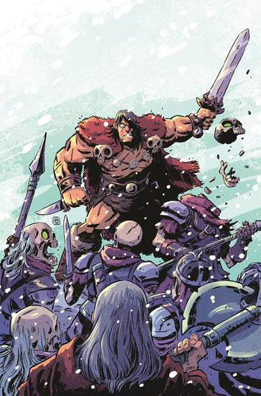 Conan the Barbarian Tides of the Tyrant King #4 (Of 4) Cvr E Derek Laufman Virgin Cardstock Var comic book cover