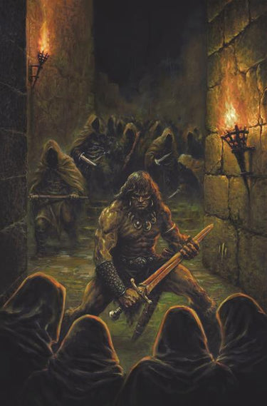 Conan the Barbarian #38 Cvr E Juan Alberto Hernandez Virgin Cardstock Var comic book cover