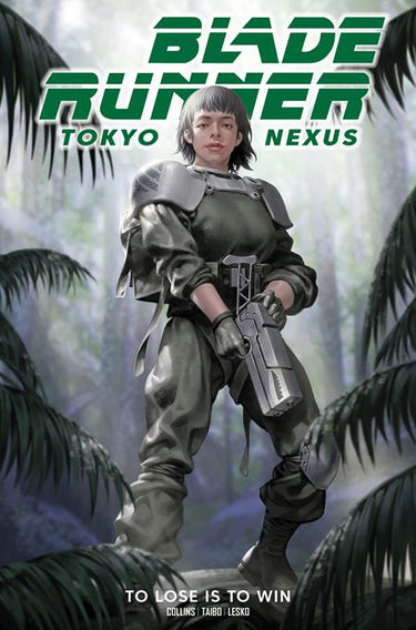 Pre-order graphic novel "Blade Runner Tokyo Nexus to Lose Is to Win" Vol 02 by Junggeun Yoon, Titan Comics direct market edition cover.