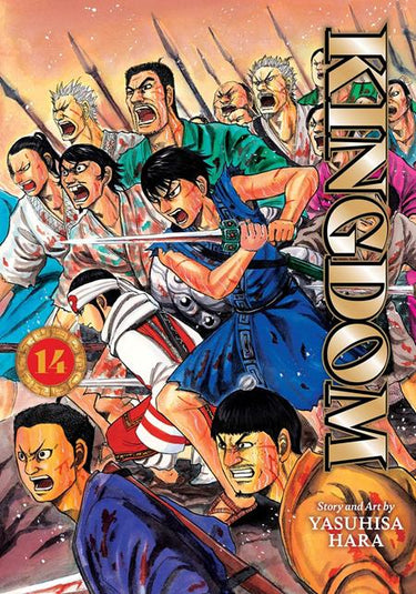 Kingdom TP Vol 14 manga cover by Yasuhisa Hara