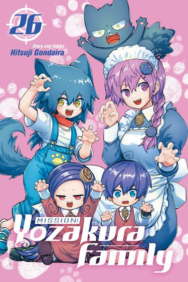 Pre-order of Mission Yozakura Family TP Vol 26 graphic novel by Viz Media, featuring colorful cover art and manga characters.