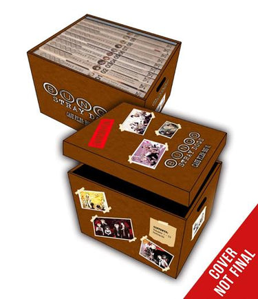 Pre-order Bungo Stray Dogs Case Files box set with volumes 1-10, featuring colorful manga covers from Yen Press.