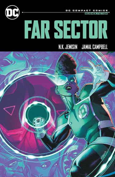 DC Comics Far Sector graphic novel, compact comic edition, featuring vibrant cover art and detailed illustrations.