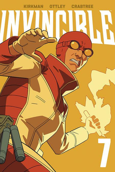 Cover of Invincible TP Vol 07 graphic novel by Image Comics, featuring bold superhero artwork and vibrant colors.