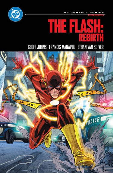 DC Comics Flash Rebirth TP graphic novel, featuring vibrant cover art and dynamic superhero imagery.