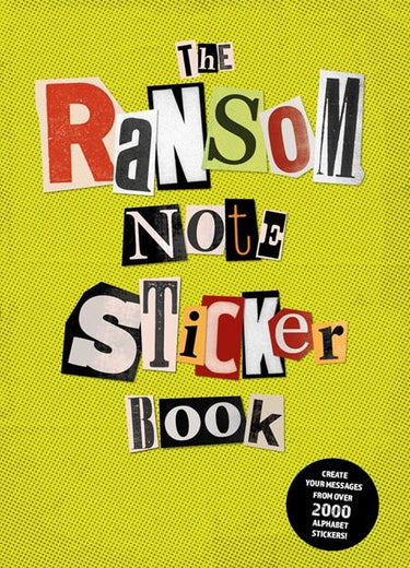 Abrams Ransom Note Sticker Book graphic novel pre-order cover image