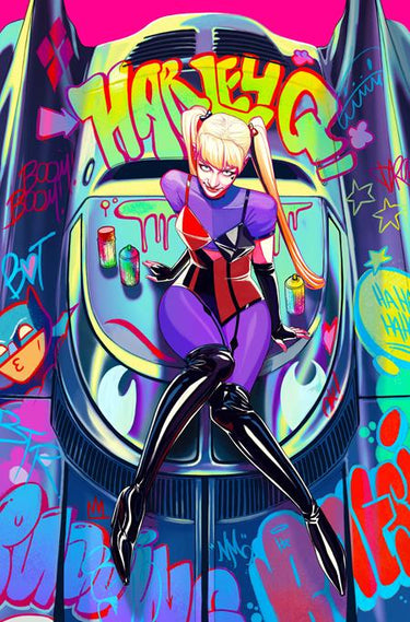 Harley Quinn #70 Cvr D Nimit Malavia card stock variant comic book cover from DC Comics