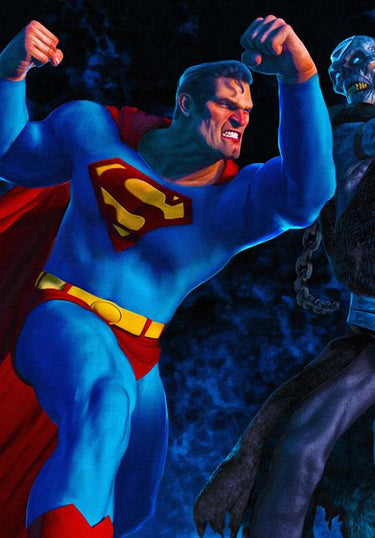 Superman #46 Cvr D Mark Spears Left Connecting Card Stock Variant comic book cover
