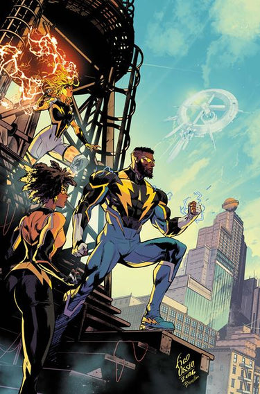 Dc Power Black Lightning 50Th Anniversary Special #1 (One Shot) Cvr B Fico Ossio Card Stock Variant comic book cover