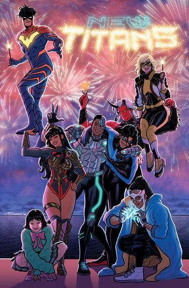 New Titans #43 cover B Joe Quinones card stock variant comic from DC Comics