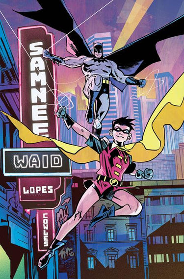 Batman & Robin Year One #6 Cover B Michael Walsh card stock variant comic book cover from DC Comics