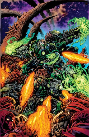 Green Lantern Doomed Cosmos #1 comic cover by Kyle Hotz, DC Comics####