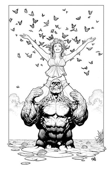 DC Comics Crazy Little Swamp Thing Called Love #1 Frank Cho Card Stock Variant cover