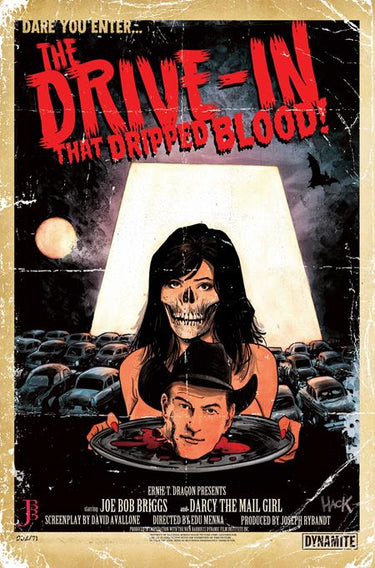 Monstervision featuring Joe Bob Briggs and Darcy #2 D Robert Hack metal premium variant comic cover