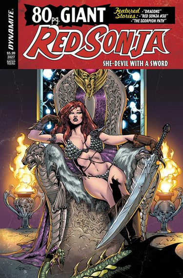 Red Sonja 80 Page Giant #1 one-shot comic, Cover A by Roberto Castro, published by Dynamite Entertainment